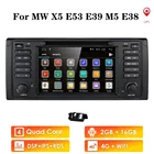Автомобильный DVD-плеер IPS DSP 2G + 16G Android 9,0 GPS для BMW 5 серии E39 X5 E53 M5 7 серии E38 мультимедийный плеер стерео радио автомобиль bt