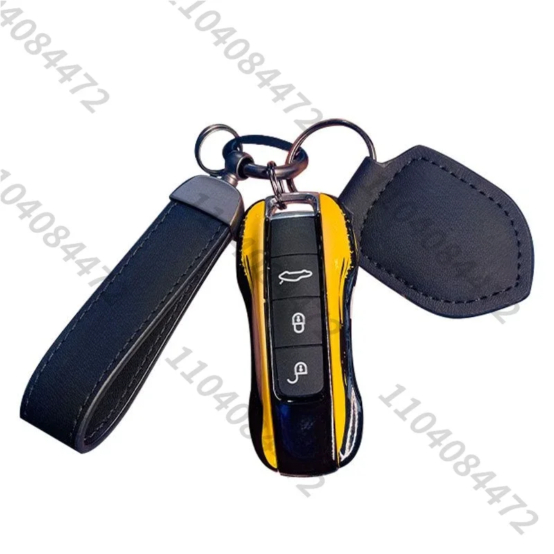Чехол для дистанционного ключа В гоночном стиле чехол подходит Porsche Cayenne Panamera Cayman