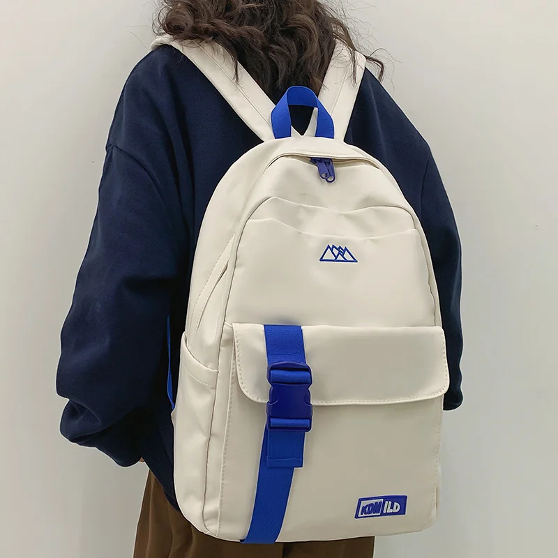 

Fashion Waterproof Nylon Women Backpack Trendy Girl Cute Travel Student Bag Ladies Kawaii Schoolbag for Men Laptop Bags