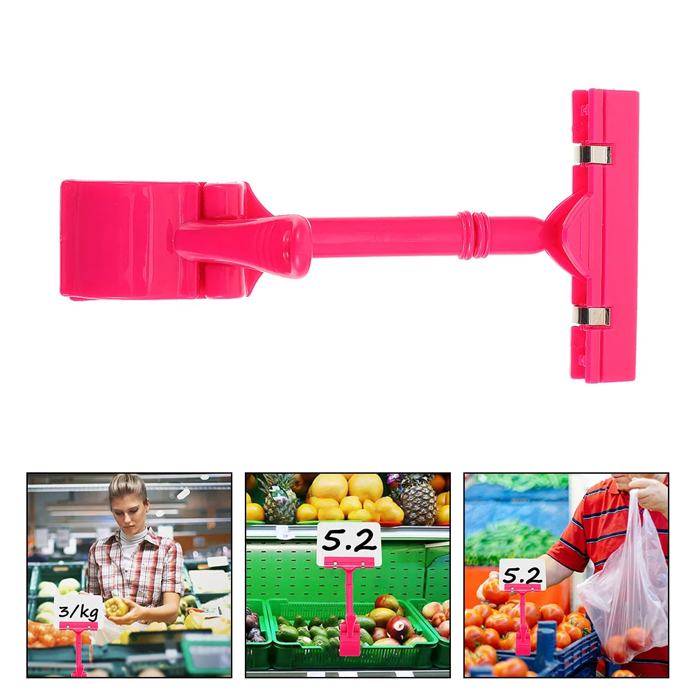 

8 шт. двойная головка знак зажим для бумаги дисплей цена зажимы вращающиеся поворотные знаки бирки