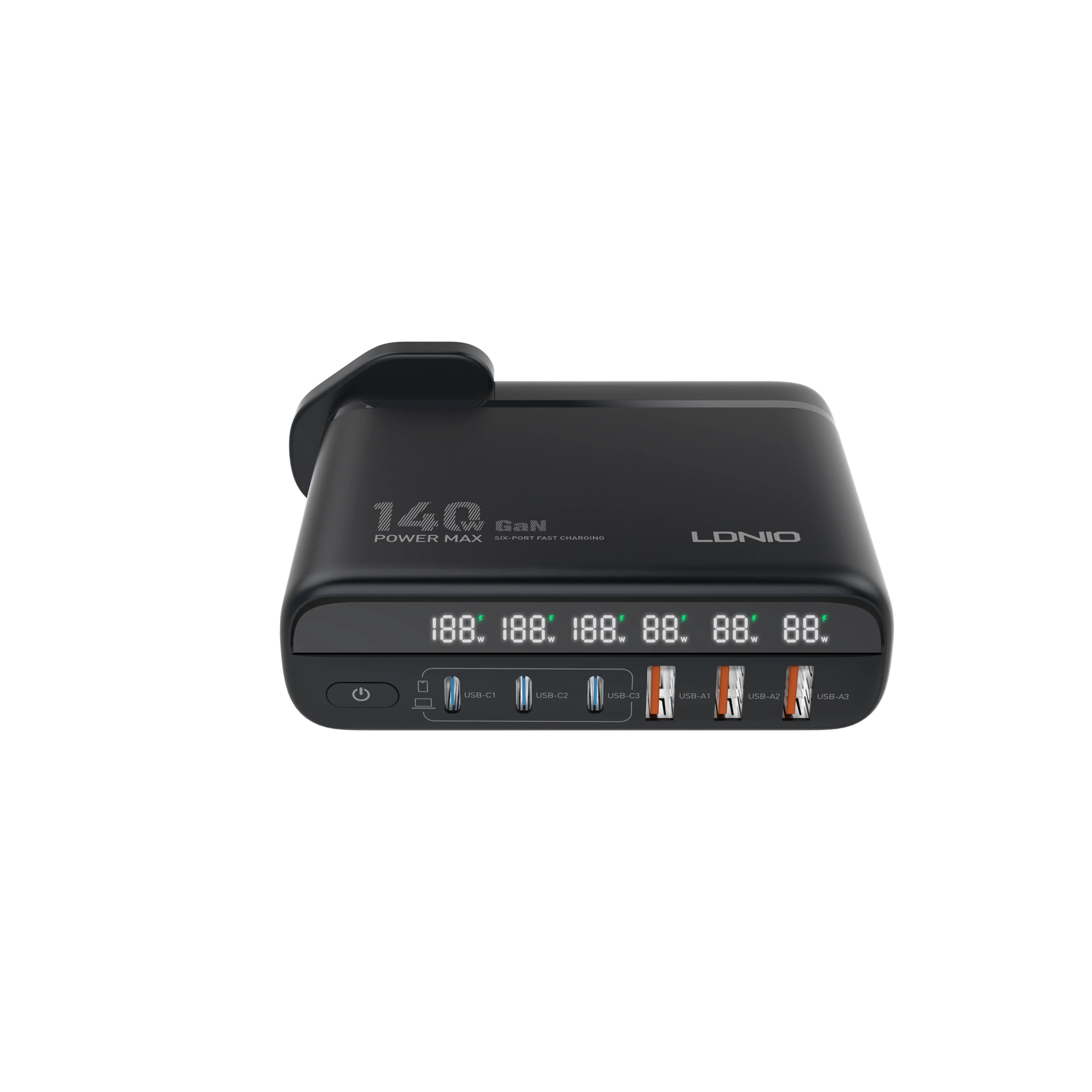 Зарядное устройство с нитридом Галлия 140 Вт для путешествий