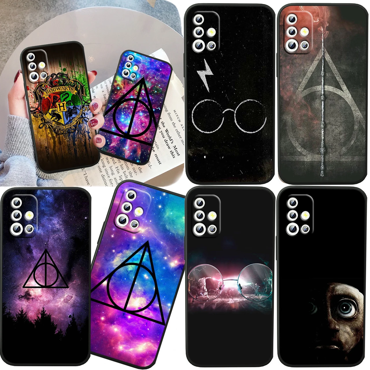 

Cool Ring Harrys Potters Wand For Samsung A04 S A71 A51 A42 A41 A30 A32 A21S A12 A11 A01 A02 4G 5G Liquid Rope Phone Case
