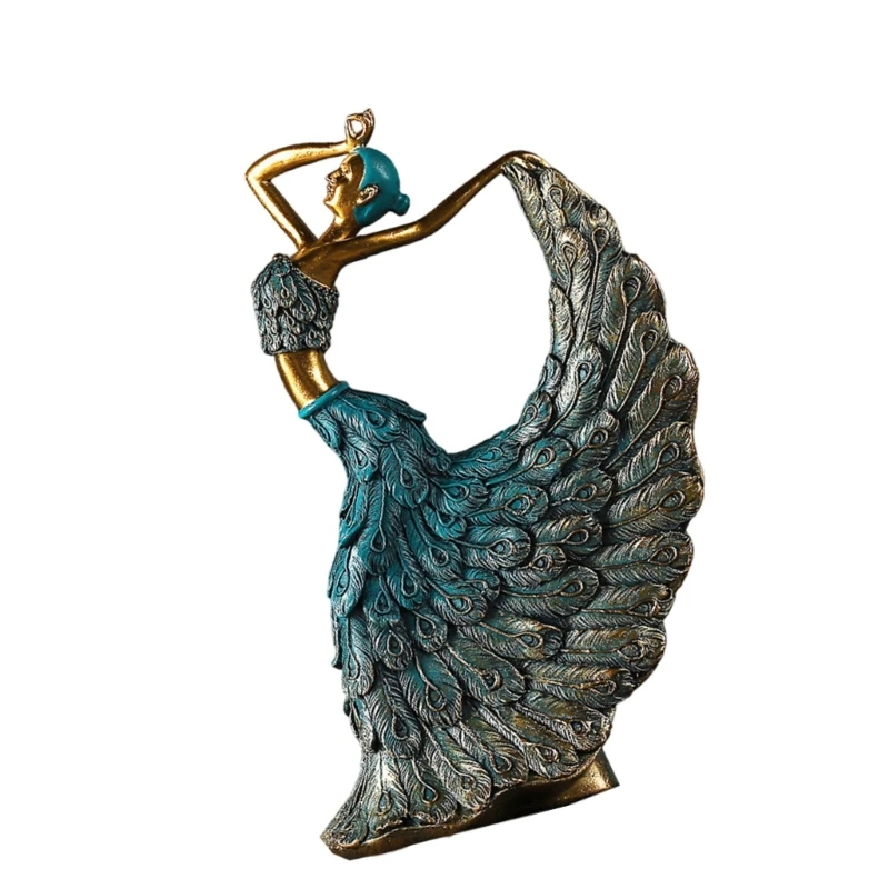 Статуэтка павлинов смола статуя танцора декоративный объект