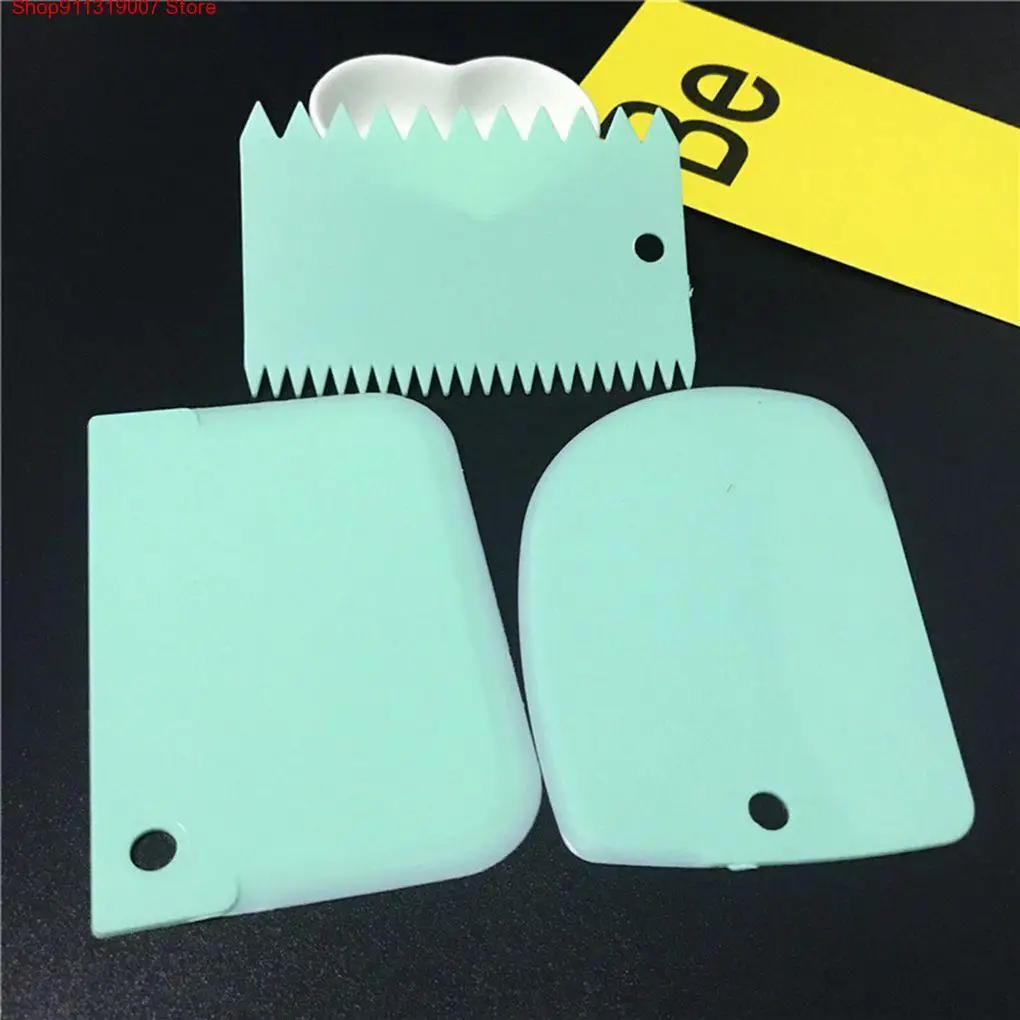 

3PCS/Set Plastic Cake Decorating Tools Dough Icing Scrappers Cutters Kitchen Accessaries Cake Edge Smoother Kit