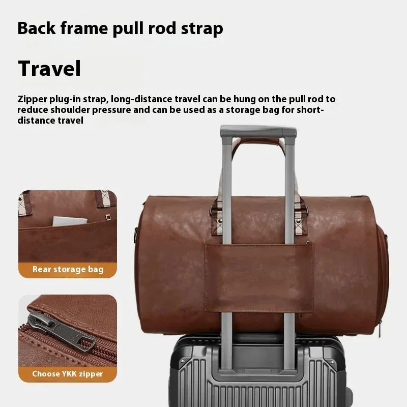 Дорожная сумка AIGO для мужчин деловая водонепроницаемая из ткани Оксфорд