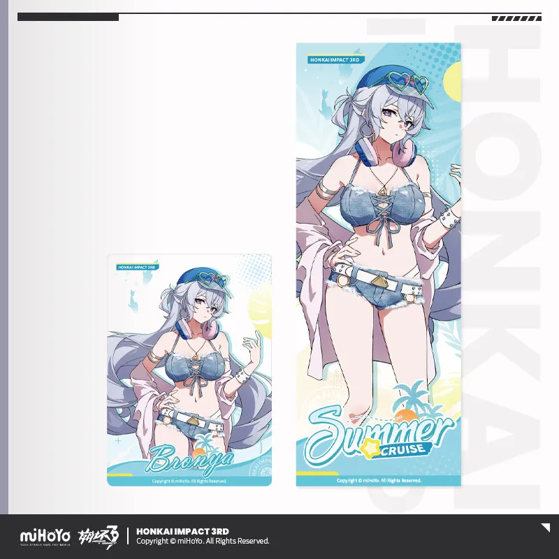 Фото Официальный оригинальный набор прозрачных карточек-билетов Honkai Impact 3 с Кианой Касланой, фигурки для косплея, подарок на день рождения, Хэллоуин №5
