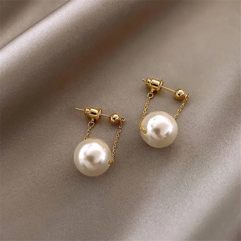 

Pearl Pendant Earrings Elegant New Fashion Jewelry Party Simple Woman Unusual