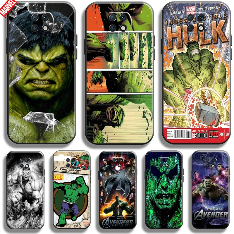 

Hulk Marvel Avengers For Xiaomi Redmi Note 9T Phone Case 6.53 Inch Soft Silicon Coque Cover Black Funda Comics Thor