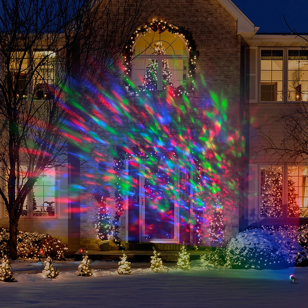 Сценический светильник на солнечной энергии для MagicChristmas Lawn вращающийся RGB
