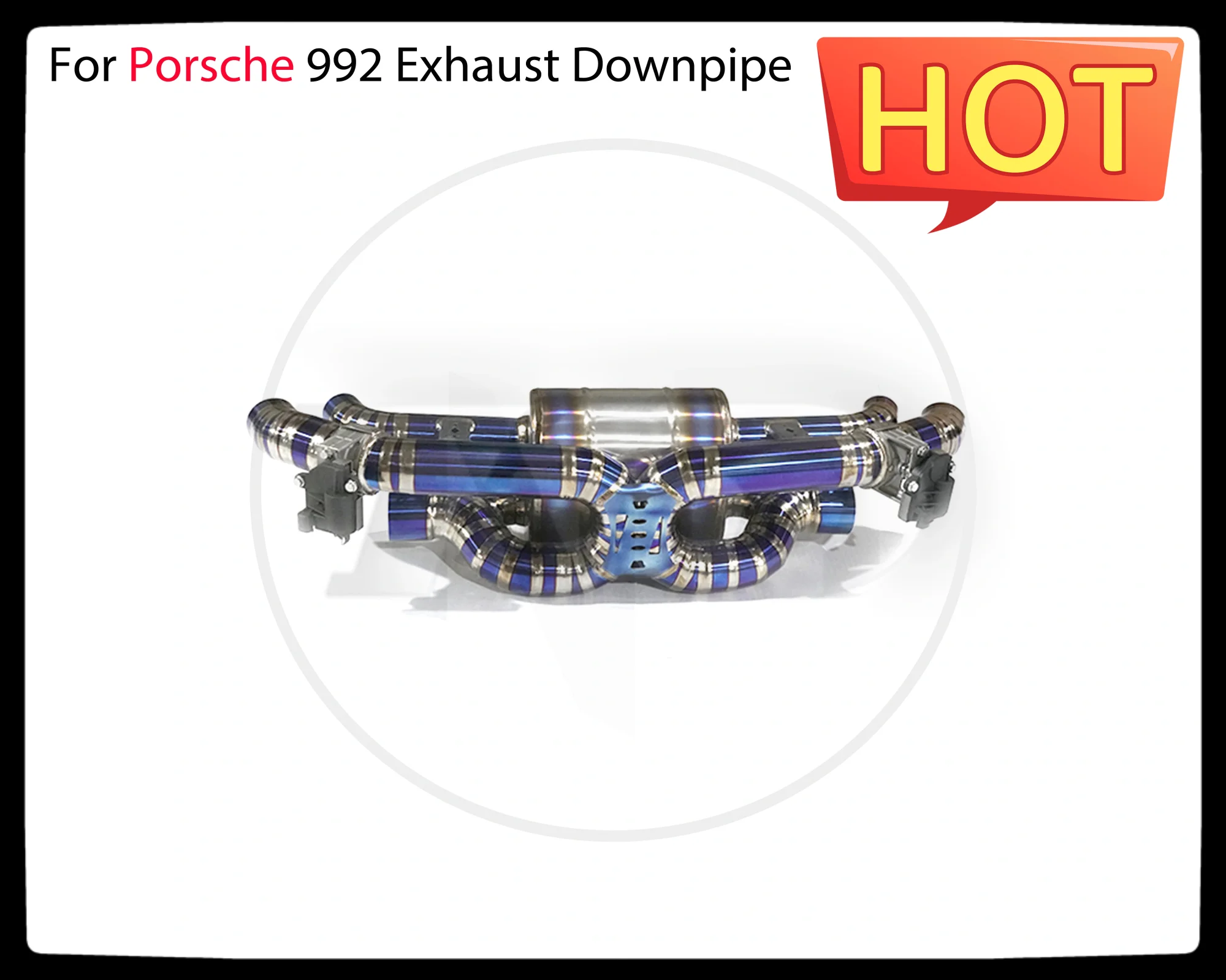 Титановый клапан выхлопной системы HMD Catback для Porsche 911 992 Carrera 3.0T глушитель