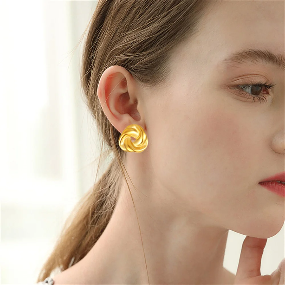 Женские серьги-гвоздики из нержавеющей стали 1 пара