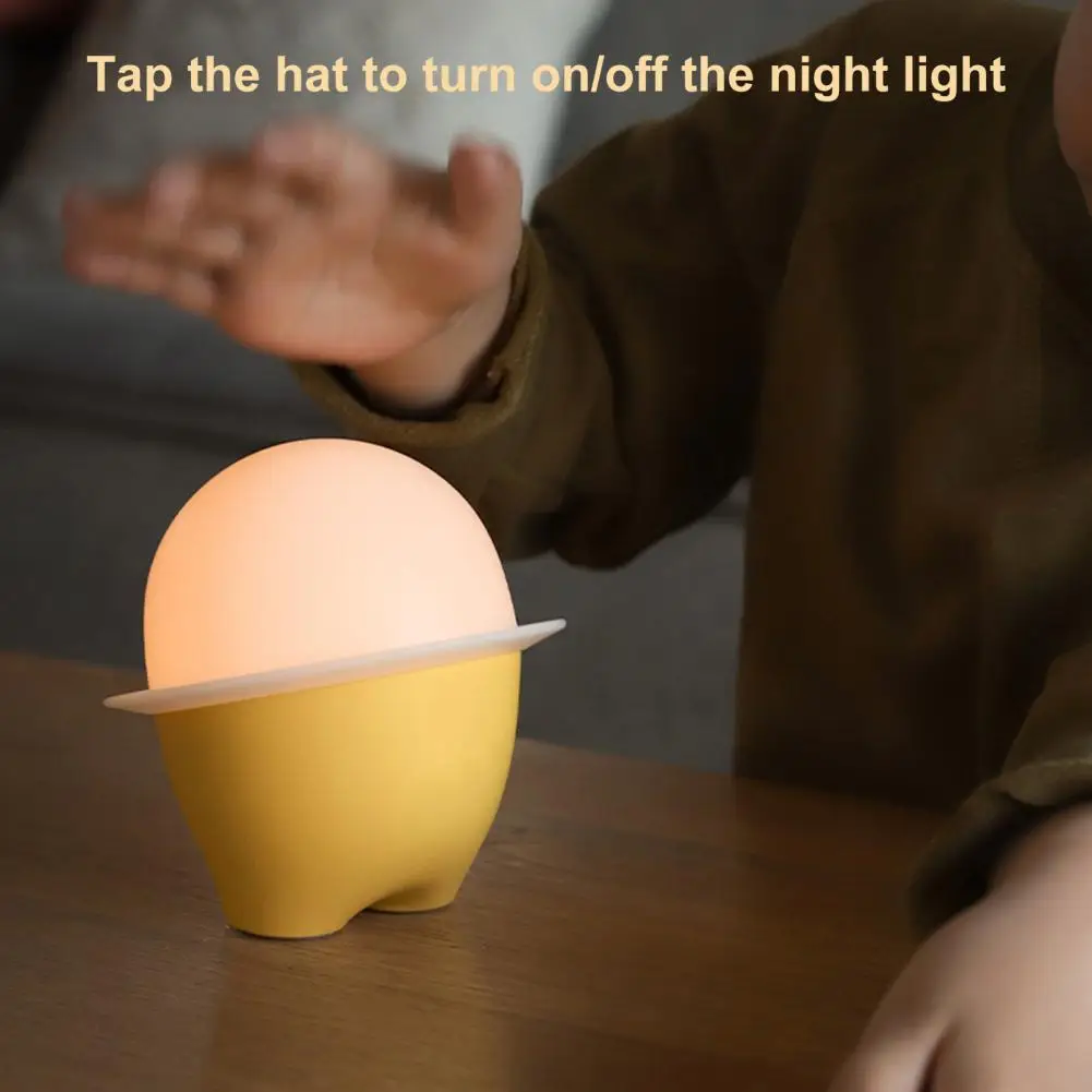 

Night Light One-Key Start Dimmable Adorable Appearance Decorative Plastic Creative Cartoon Cute Table Bedside LED Lamp