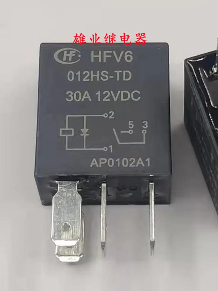 5 шт. реле HFV6 012HS-TD 12VDC 12В 30A