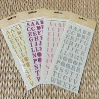 1 sheet alphabet rhinestone self adhesive scrapbooking stickers clothing accessories diy pc phone decor english letters sticker