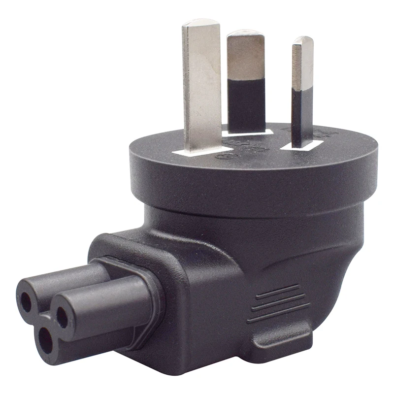 10 шт. Upbending Angel 90 Dergee AU адаптер кабеля питания в IEC320 C5 конвертер гнезда виде листьев