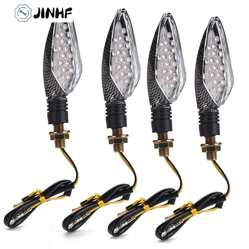 2 шт. универсальные светодиодные фонарики для мотоциклов 12 В | Сигнальные огни в