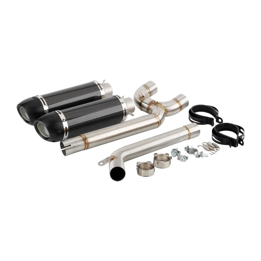 Для Yamaha FZ6 FAZER 2004-2009 FZ6/S2 Escape выхлопная труба мотоцикла со средней трубой без