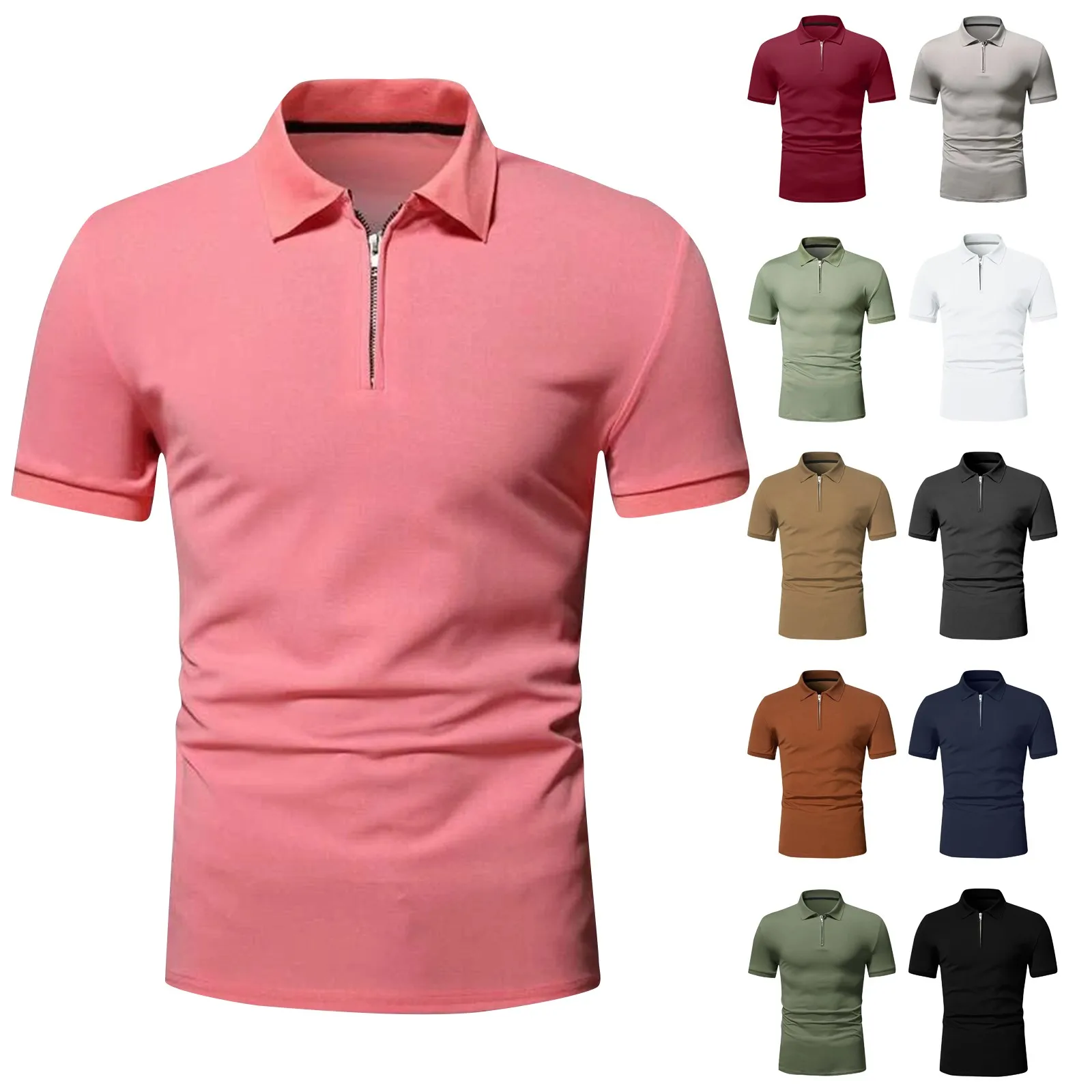 

Рубашка мужская в полоску, повседневная красивая, с коротким рукавом, с держателем