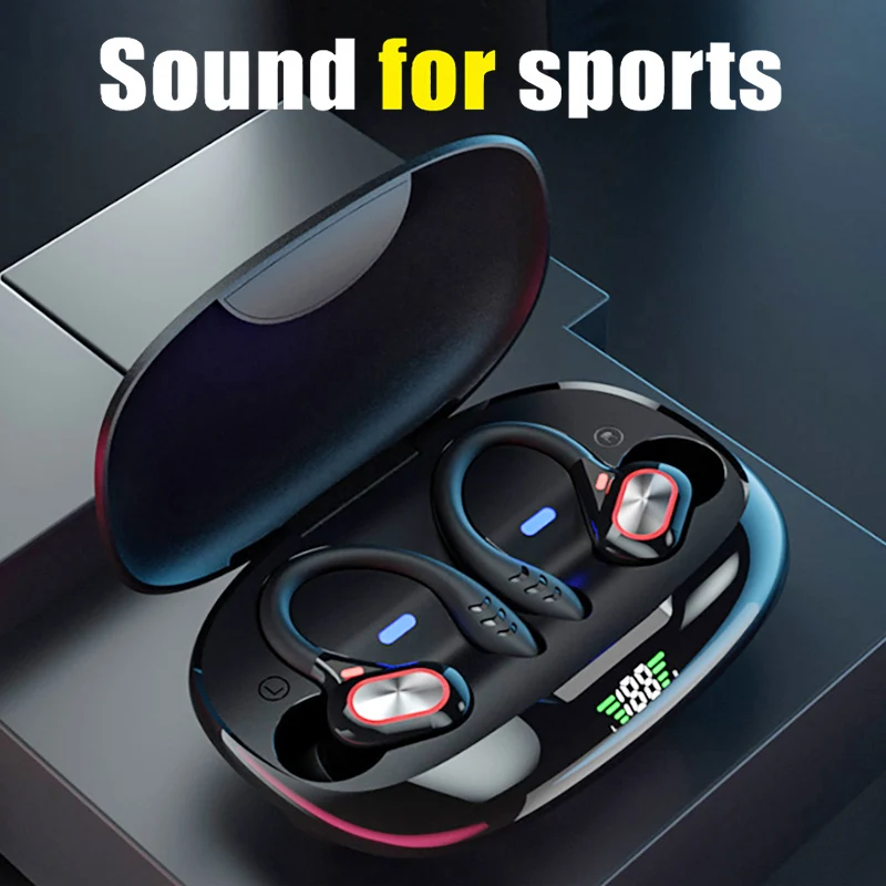 

Audifonos Bluetooth Tws Wireless Headphones Noise Reduction Stereo Mini Hook Headsets Sport Earphone Fone De Ouvido Sem Fio Game