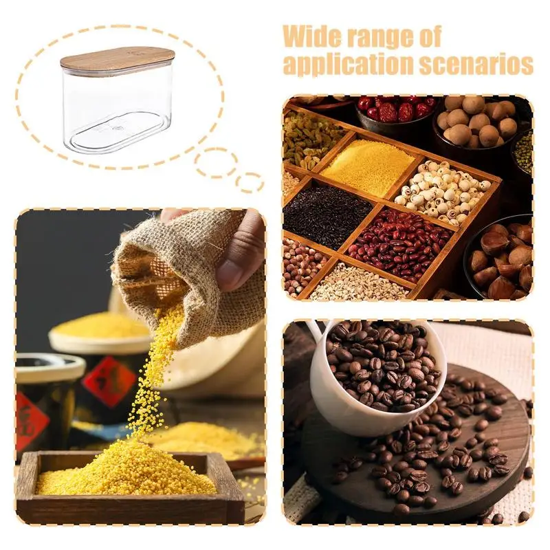 Герметичный контейнер для риса хранения зерен пищевого класса прозрачная