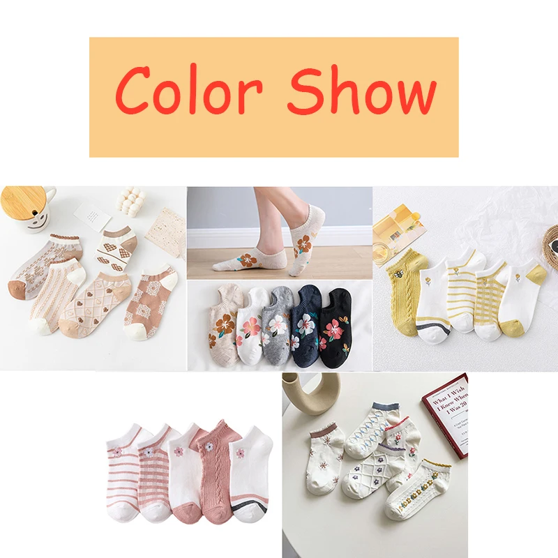 5 парт/лот летние женские носки с мультяшными животными тонкие вышитые тигровые