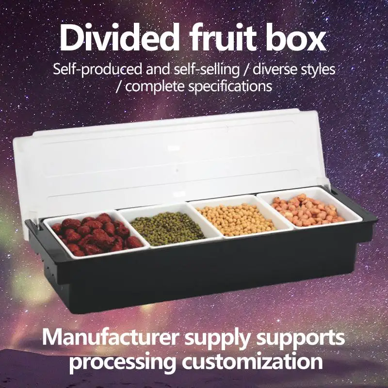 

Organize Your Kitchen with These Multi-functional Plastic Seasoning and Fruit Boxes - Perfect for Bar Counter Utensils