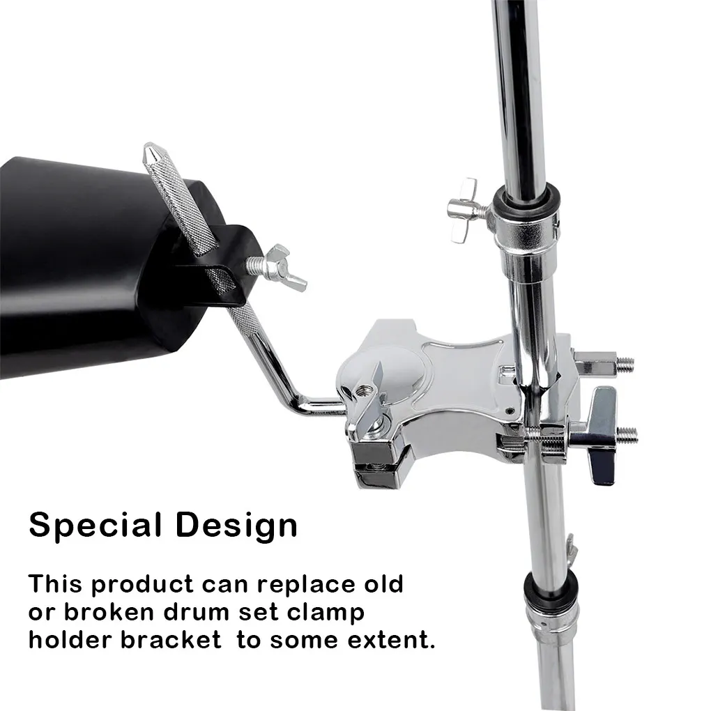

Drum Set Clamp Holder Instruments Metal Bracket Parts Clip Percussionist