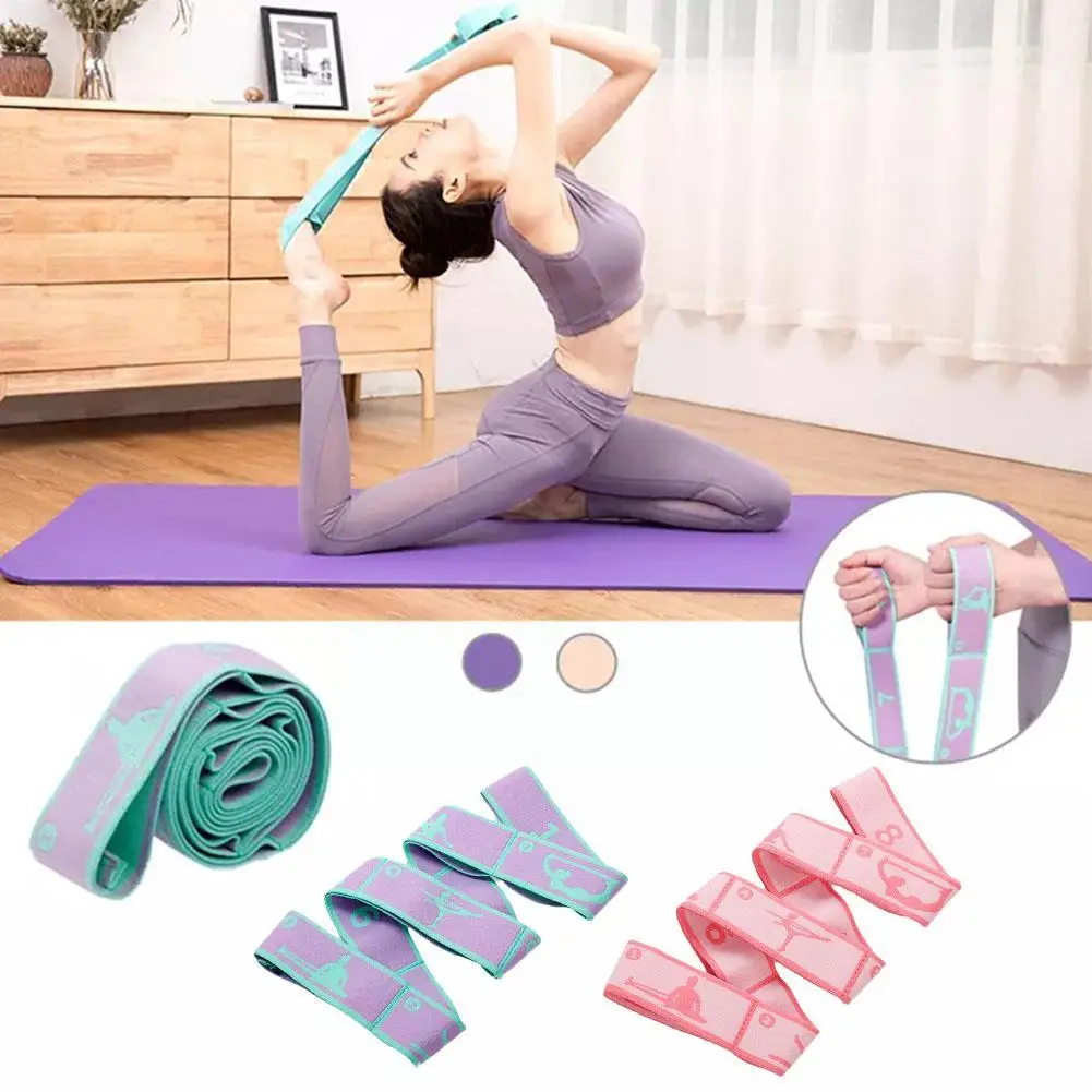 

Belt C3h3 Fitness Pilates Band Stretch Yoga Tension Digital Dance Stretching Yoga Band Elastic Band Loop Resistance Stretching