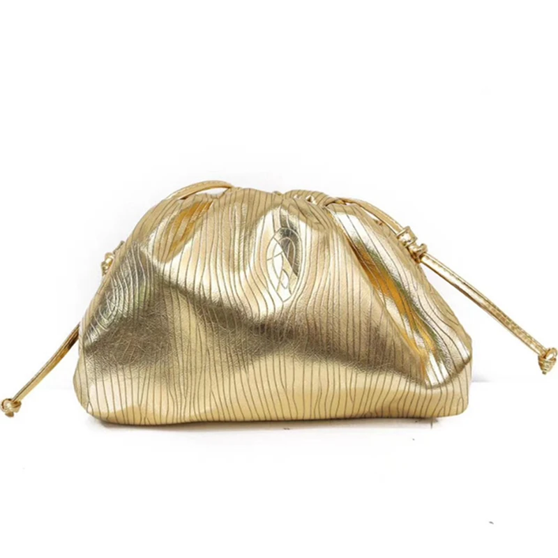 

Shoulder Designer Bag Women Clutch Party Purse Large Big Ruched Pillow Dumplings Bag 2022 Trend Pouch Cloud Bags Candy Color Sac