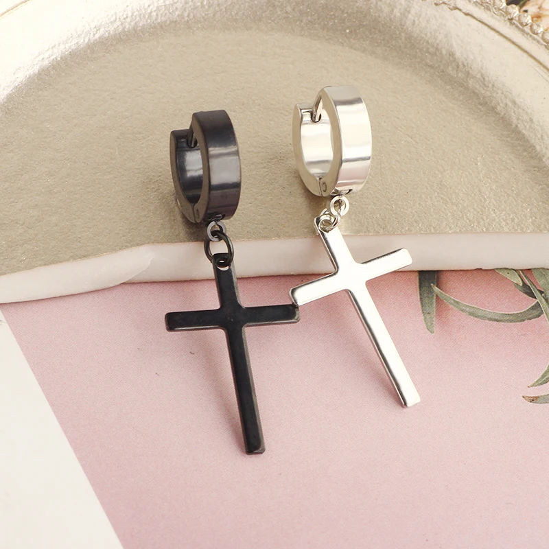 Клипса для ушей из титановой стали в стиле панк/серьги-гвоздики мужчин и женщин