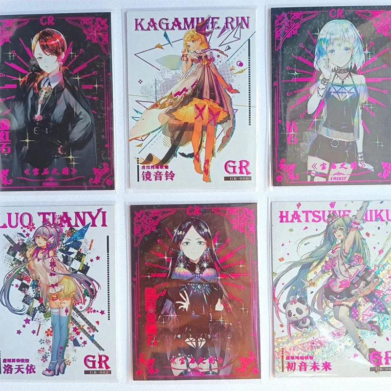 

Аниме богини история праздник Хатсуне Мику кагамин Рин Cr Ssr Ur коллекции открыток игры Редкие карты детские игрушки подарки на день рождения