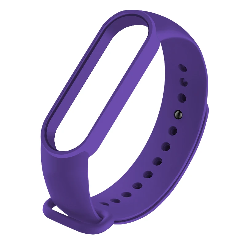 

For Xiaomi Mi Band 5 TPU Strap Silicone Bracelet Sports Fitness Colorful Wrist Strap Watch Wristband Replacement