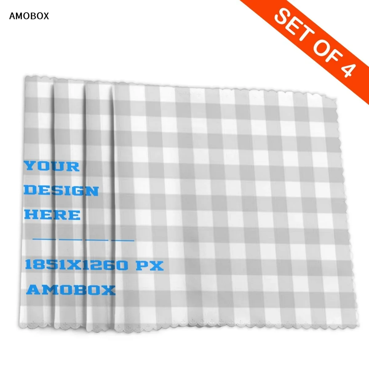 AMOBOX-Настраиваемые салфетки для обеденного стола термостойкие коврики