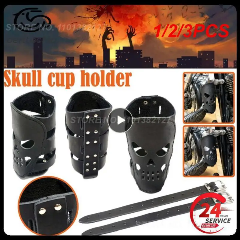 

1/2/3PCS Leather Solid Practical Bracket Durable Convenient Drinks Water Cup Universal Bike Outdoor Motorcycle Simple