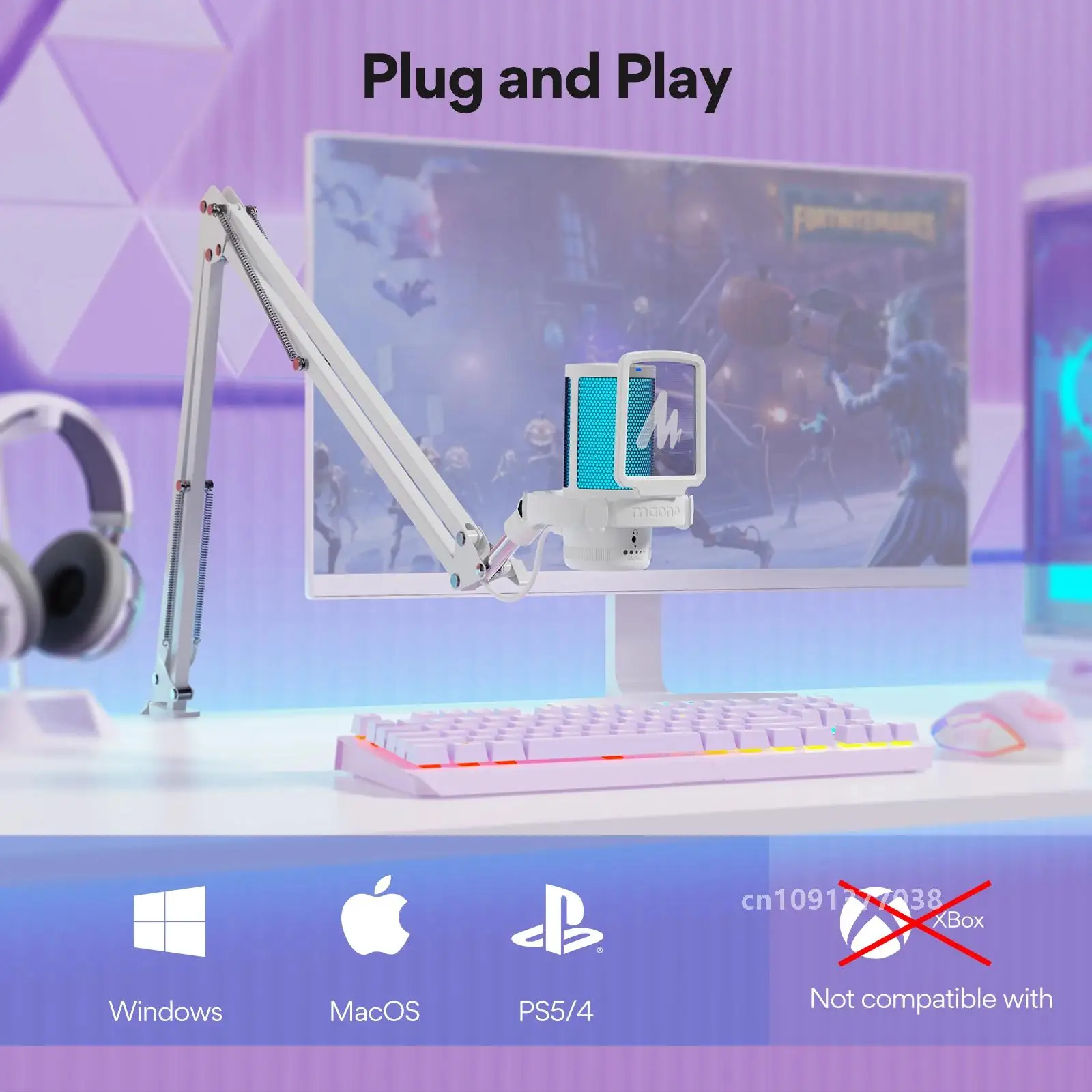 Игровой микрофон Maono Gamerwave DGM20S USB-микрофон