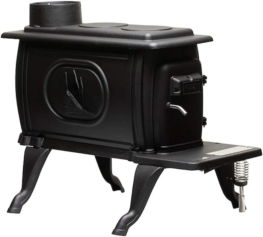 

900 Sq. Ft. Log Wood Cast Iron Stove