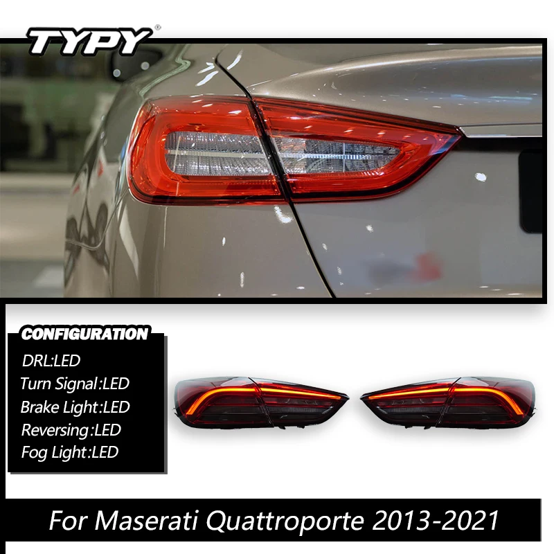 

Автомобильные задние фонари в сборе для Maserati Quattroporte 2013-2021, обновленные задние фонари, сигнал поворота, стоп-сигнал