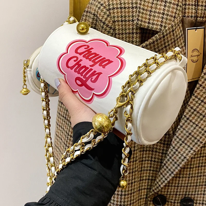 

Kawaii Lolita Crossbody Bag Women 2022 Sweet Cute Lollipop Shoulder Bags Handbag With Heart Chain Coin Purse Female Wallet