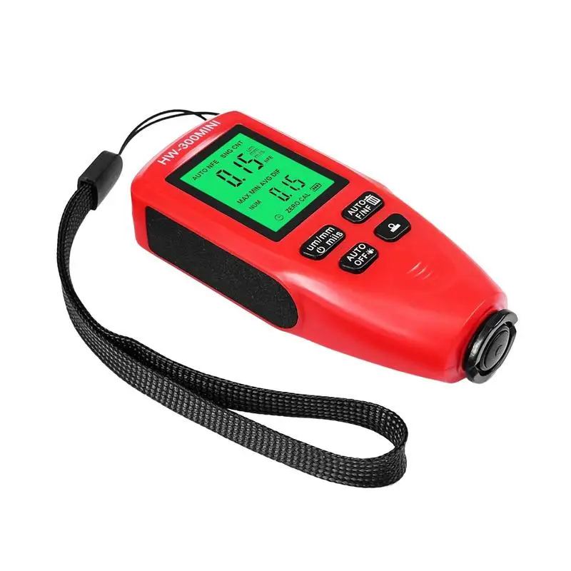 

Coating Thickness Gauge Auto Paint Digital Meter Thickness Measurement Tester Resolution 0.04mils FE NFE Vehicles Detection