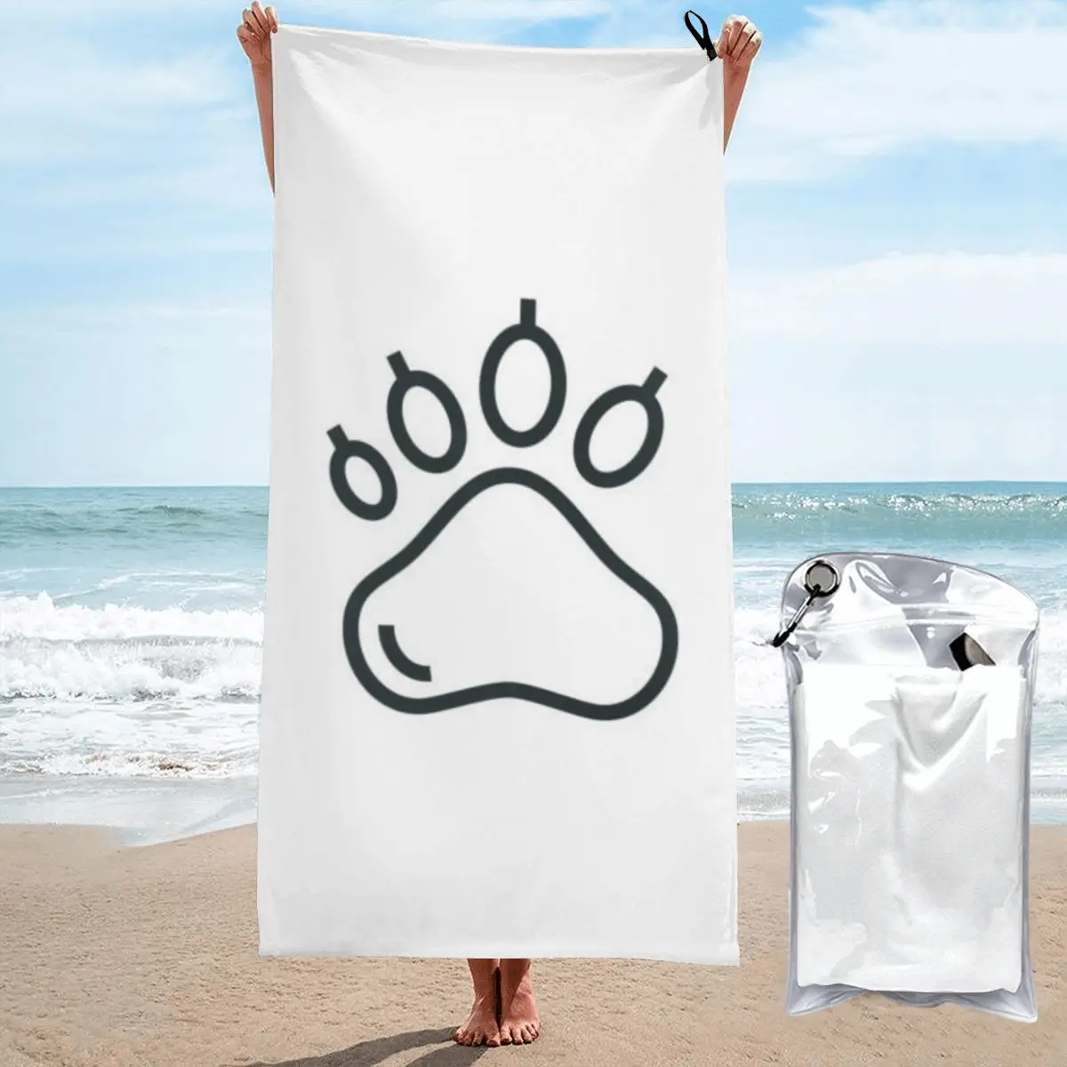 

Leopard Tiger Poly Cotton Bath Towel Bath Large Beach Towel Bathrobe Girl Little fresh Minimal design All-match Super Absorbent