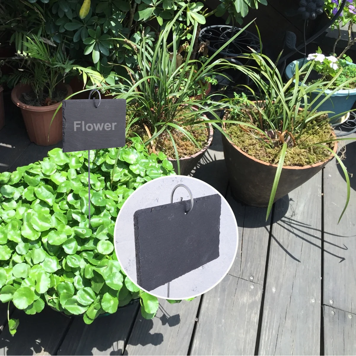 5pcs Garden Label Nursery Pot Planter Markers Display Sign For Landscape Balcony Decor 10x7cm