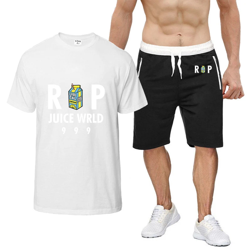 

2022 Juice WRLD Men's New Summer Sale Fashionable Sportswear Shorts Suit Short-Sleeved Breathable T-shirts Shorts Top