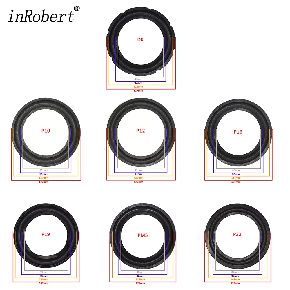 

5 inch Foam Speaker Surround Edge Woofer Repairing Folding Edge Subwoofer Ring DIY Repair Accessories Speaker Suspension