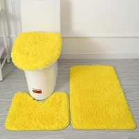 bathroom 3 piece set foot mat anti slip mat bath feet bathroom accessories sets washable carpet rug rugs products household home