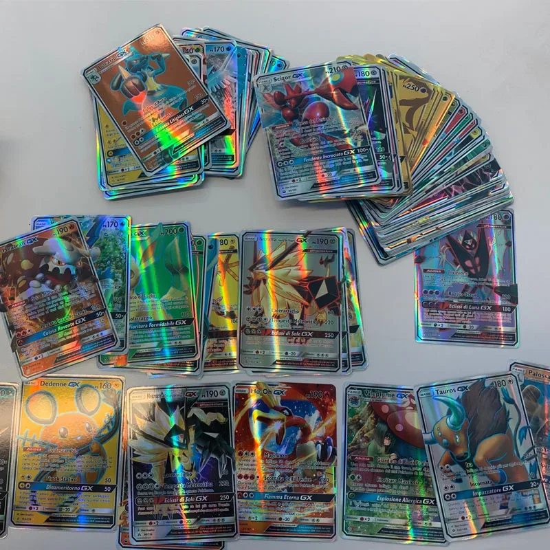 

Pokemon Cards Vstar Vmax Italy GX Trainer Energy PTCG Trading Card Board Game Collection Rainbow Holographic Children Gift