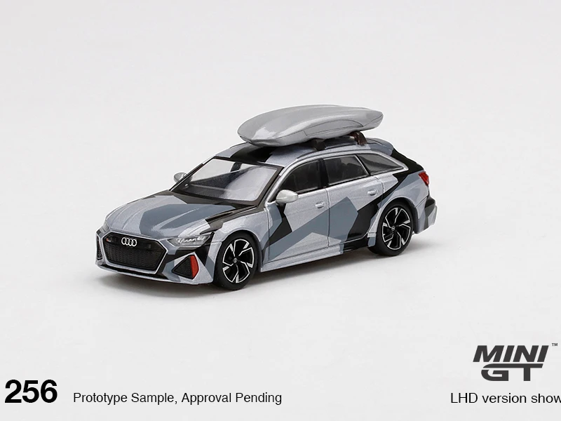 

MINI GT 1:64 Audi RS6 Avant Silver Digital Camouflage Car Model Collection Gift Free Shipping