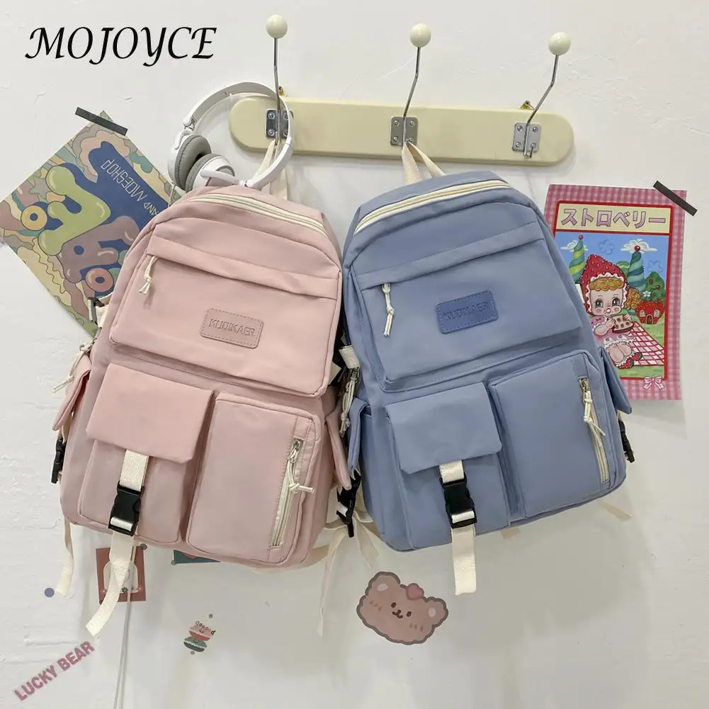 

Fashion Women Knapsack Preppy Style Backpacks Contrast Color Design Bags Students School Large Capacity Handbags