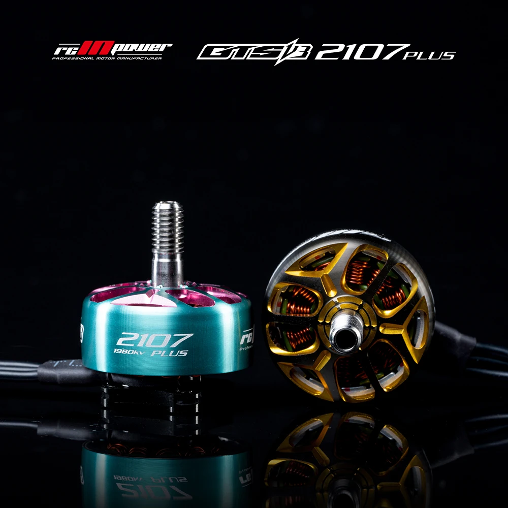 

4PCS RCINPOWER GTS V3 2107PLUS 2480KV 5S 2080KV 1980KV 6S Brushless Motor for RC FPV Racing Freestyle Drones DIY Parts