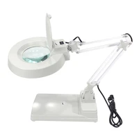 20x illuminated magnifier magnifying glass angle freely adjustable foldable desk magnifying glass lamp with lighting led