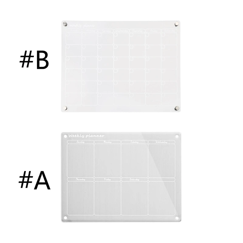 

Acrylic Magnetic Calendar Planning Board Reusable Planner Home Decorations for School Office Wall Door Window Decoration